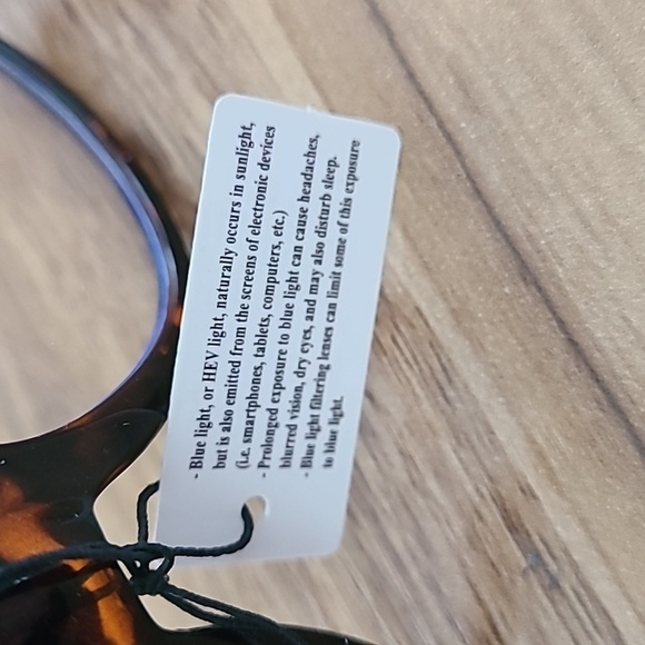 SPEXX Blue Light filtering eyeglasses tortoise shell Oversized frame NWT - Picture 4 of 6